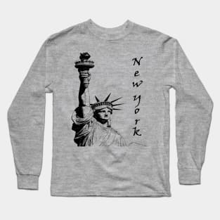 New York NYC Statue Of Liberty USA Freedom American Dream Gift Long Sleeve T-Shirt